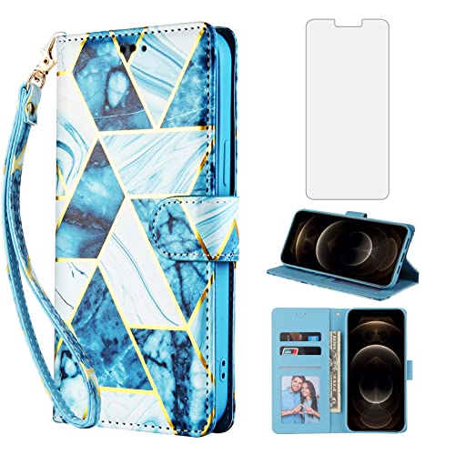 Protection écran verre trempé et étui portefeuille iPhone 13 Pro