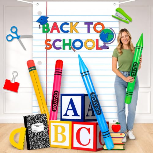 Back to School Decoration Backdrop Set - First Day of School Photo Props