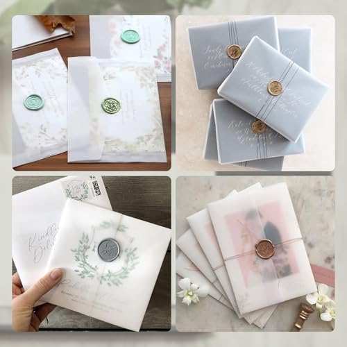 souG Papel de velino translúcido 21 x 28 cm, 100 folhas imprimíveis transparentes 93 g/m2/28,6 kg pa