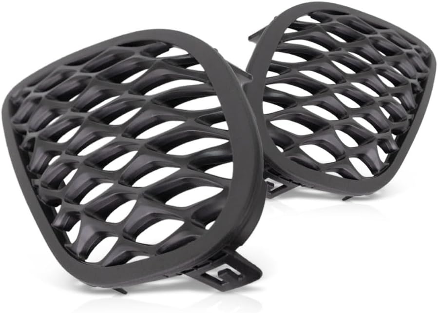 KarParts360 For Dodge Charger Fog Light Cover 2015 2016 2017 Driver and Passenger Side Pair/Set | Plastic | w/Hood Scoop | Textured Black | CH1038168 + CH1039168 | 68280493AA + 68280492AA