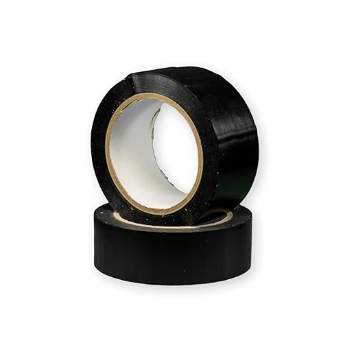 Vista 6 de Cinta de vinilo superior para pista de baile, 1.5 pulgadas x 36 yardas, 6 rollos de cinta negra para suelo, diseñada específicamente para pistas