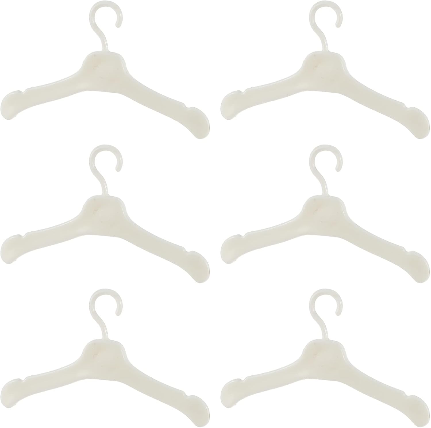 jojofuny 50pcs Doll Hanger Dolls Clothes Rail Doll Dress