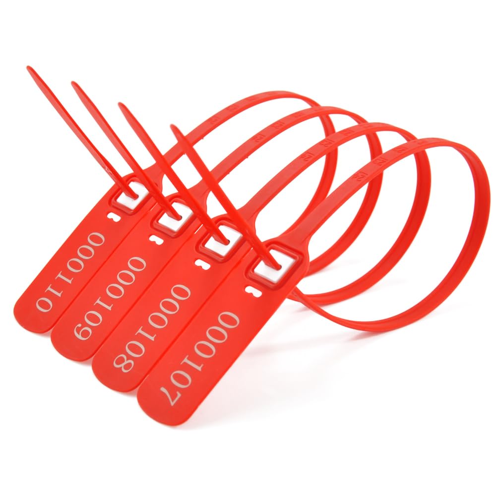 Aazon.co: 200PCS RED Tite-Lock Plastic Tractor Truck Door Seal Taper Proof Security Tags - View #11