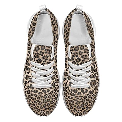 KUIFORTI Leopard Print Breathable Trainers Cover