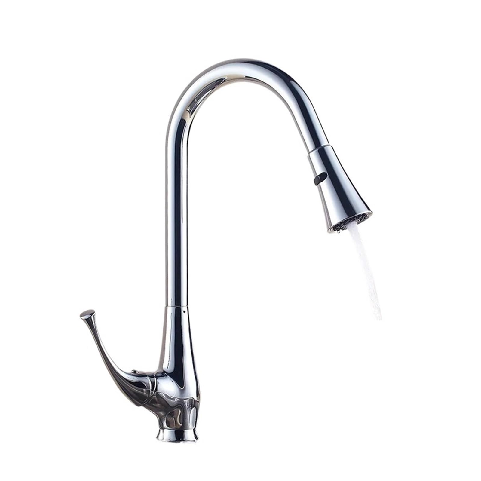 Grifo de cocina giratorio 360 con ducha extraíble y agua mezcladora