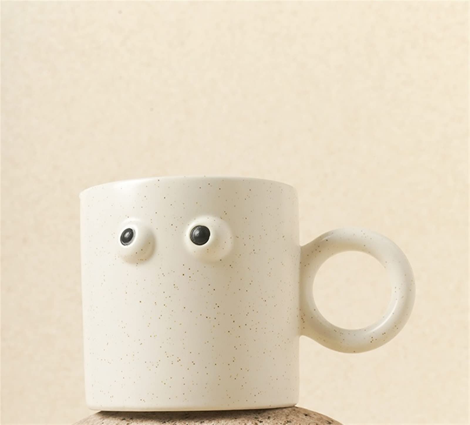 Tazas de Té Taza de la taza de los ojos de la porcelana for el café de la leche de la cafetería de la cafetería de la cafetería creativa del agua de la cafetería divertida for la familia Tazas de Desa