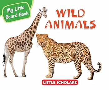 Paperback My Little Board Book of Wild Animals Book