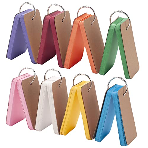 FACATH 400 Pcs Index Cards, 2x3 Inches Colored Flash Cards