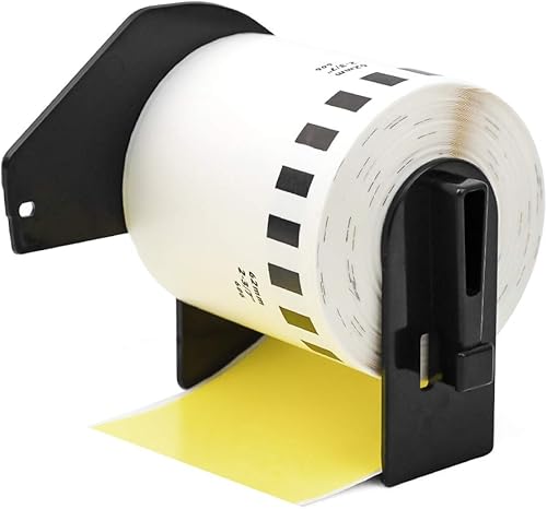 Label Orison DK-2606 Etiqueta de película de longitud continua compatible con cinta amarilla DK2606 de 2.4 pulgadas x 50 pies (2.441 in x 49.9 ft)