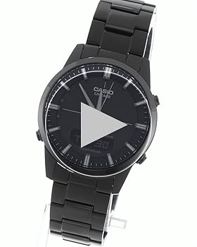 稼働品☆箱付　CASIOカシオ　リニエージ　オールブラック　電波ソーラー カシオ ソーラー電波腕時計（CASIO LINEAGE）オールブラック LCW