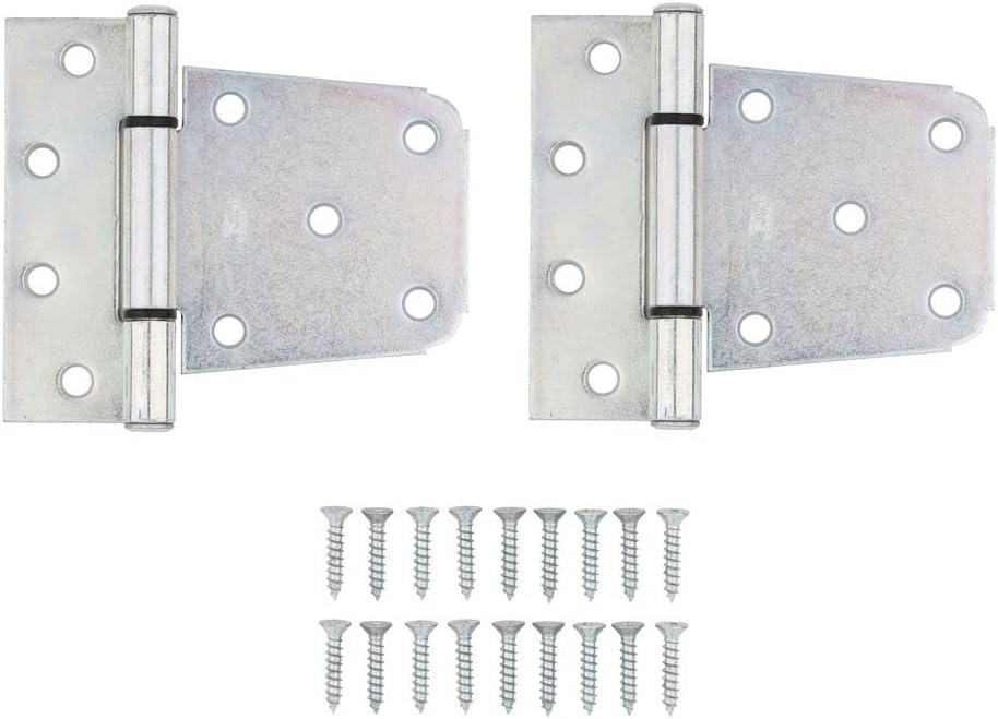 National Hardware N220-137 V287 Extra Heavy Gate Hinges in Zinc plated, 2 pack
