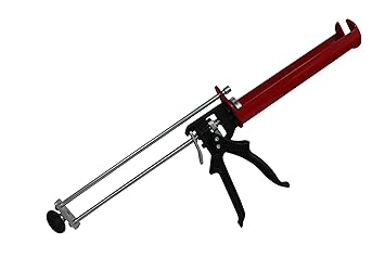 Drona Advance Dual Cartridge Profession Manual Caulking Gun Silicone Guns Glue gun Repair Heat Tools for Wall/Floor sealant Tile Construction Tool Chemical Dispenser Re-Baring Caulking Gun Multicolor