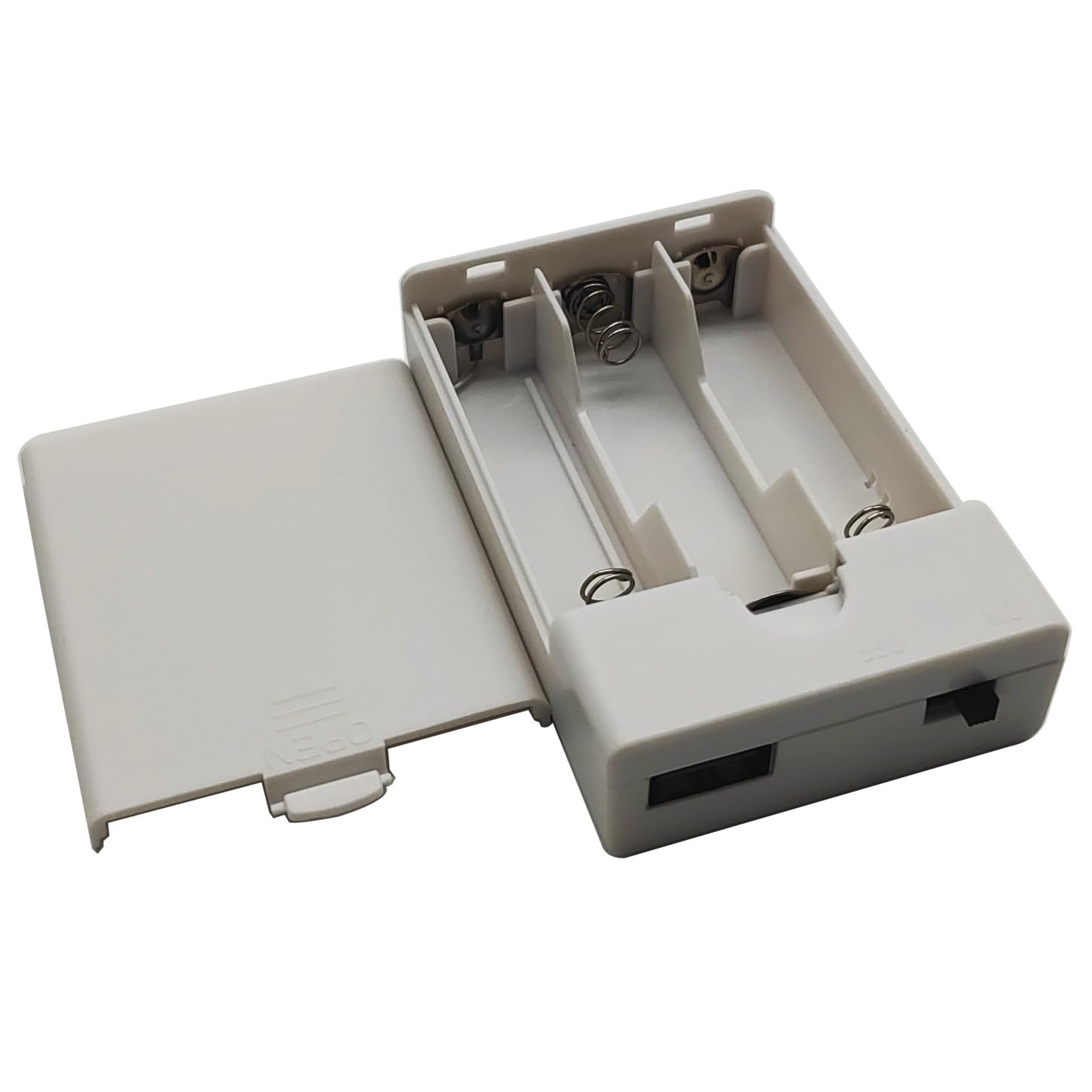 Custodia per Batterie AA 3xAA 4.5V con Interruttore On/Off e Presa USB Femmina Bianco