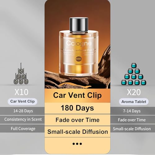 Image of Amor Lyris Car Air Freshener Refill, CO01 /Dedicated Essential Dedicated Perfume Long Lasting Air Fresheners 6 Months-3.4OZ /100ml Bottle Car Scent Diffuser Refill Made of Natural Plant Extracts