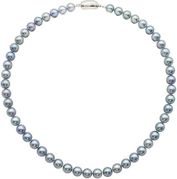 あこや真珠 7mm珠 SILVER金具 グレー系 パール ネックレス 本真珠 あこや真珠 7mm珠 SILVER金具 グレー系 パール ネックレス 本真珠