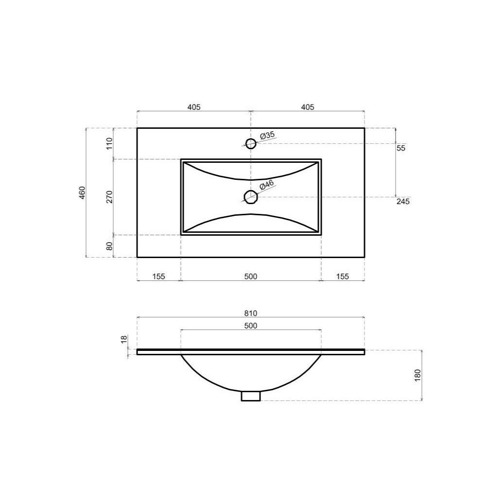 Kiamami Valentina Armadietto Bagno Sospeso 80 Cm 2 Ante Quercia Bianco