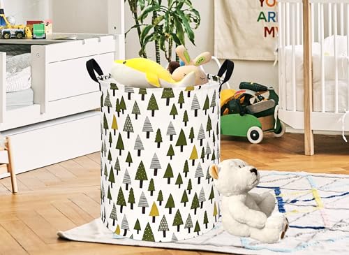 Image of Round Laundry Basket Storage Bins Nursery Hamper Gift Baskets for Home,Office,Home Decor