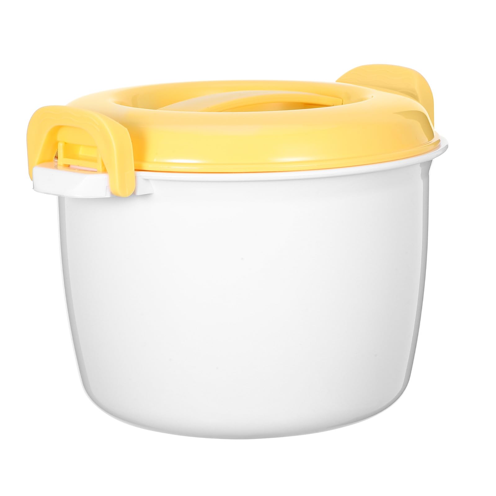 Microwave Rice Cooker Small 20x11 5cm Yellow Multifunctional Microwaveable Lunch Box Food-grade Container for Quick Steam Cooking at