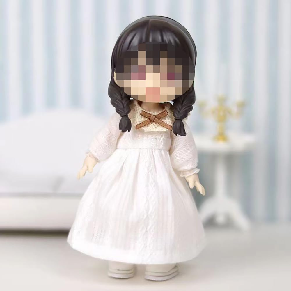 可愛いドレスが豪華・素敵＊ブーツをはいたお人形＊❕❕ OB11 オビツ11服 幸せ約束 ブーケ付き ウェディングドレス 花嫁