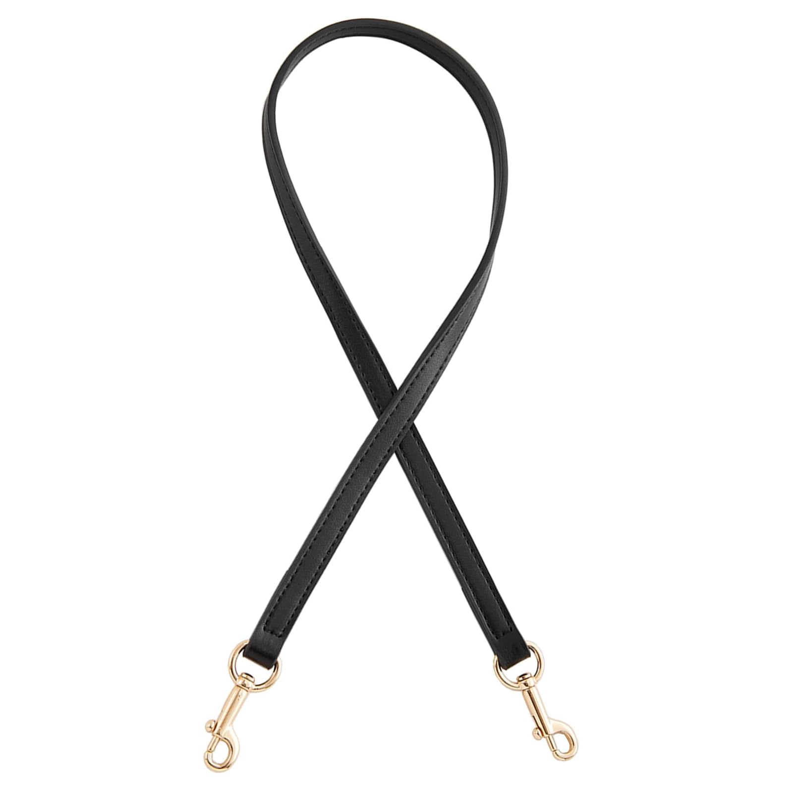 jiesinlov 26.4IN Microfiber Leather Purse Shoulder Straps Replacement for Swinger Nolita Barrel Penn Handbag (67CM-BLACK-GOLD)