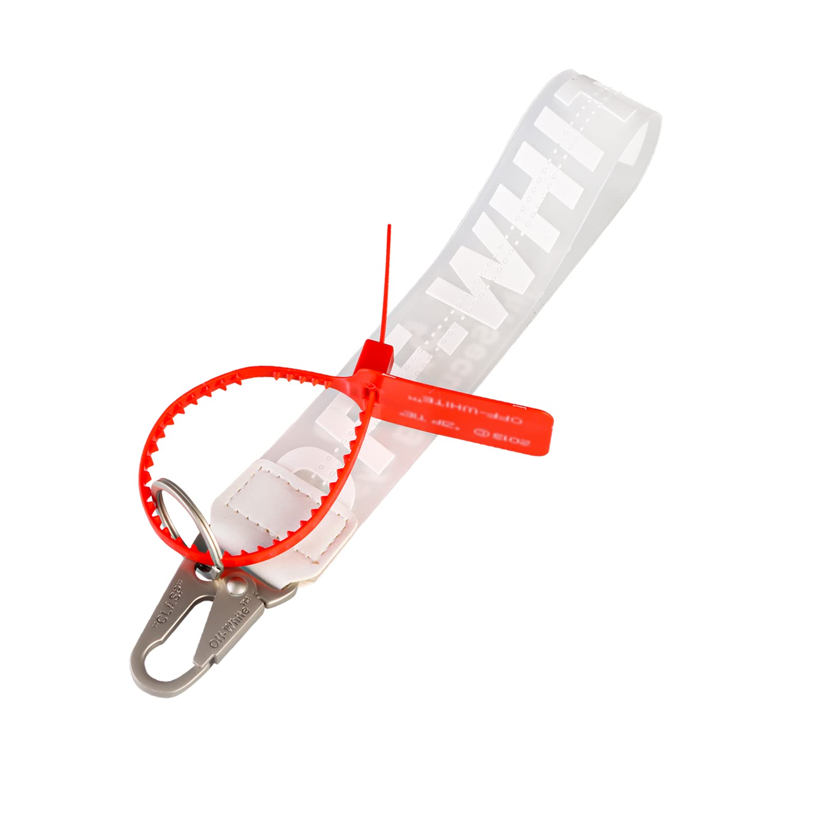 Off Classic White Keychain Wristlet Strap Women Wristlet Keychain