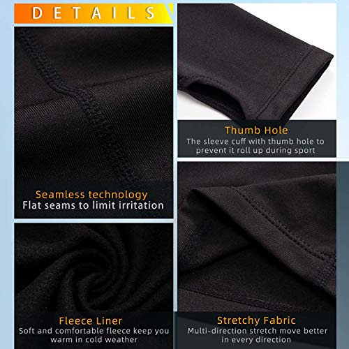 Sillictor Womens Theraml Base Layers Women Compression Sports Tops for Ski Running Hiking Cycling - Image 6