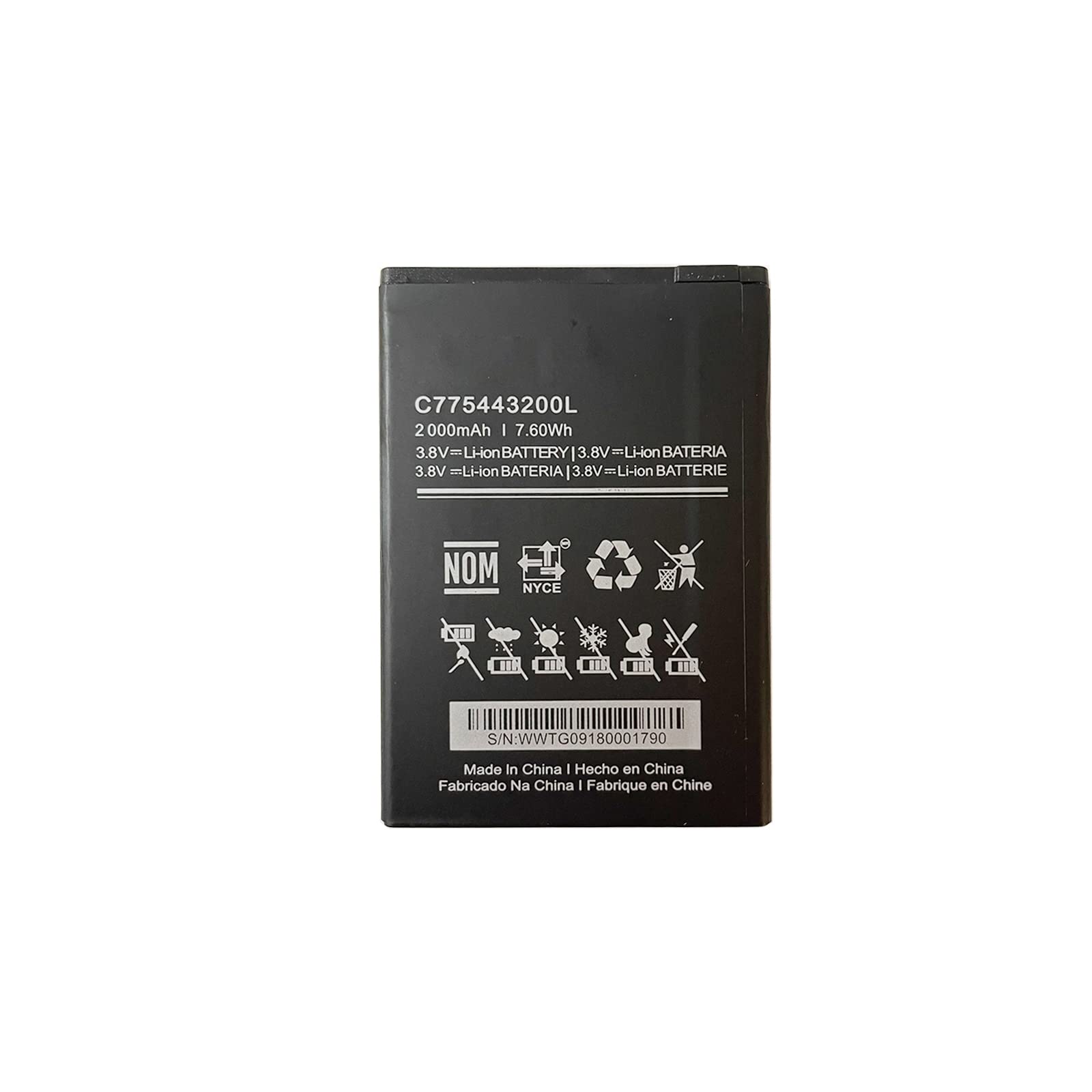 Pattaya New Replacement Battery C775443200L Compatible with BLU C5L C050