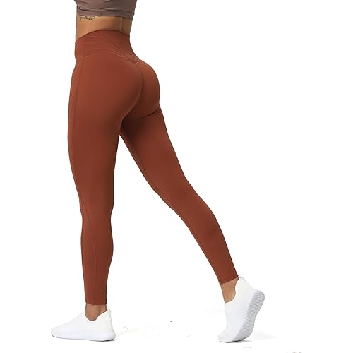 Aoxjox High Waisted Workout Leggings for Women Trinity Yoga Pants 26.5"