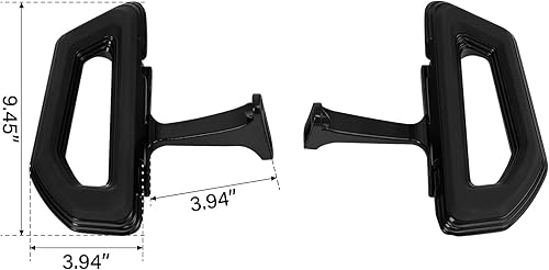 Miniatura 2 de TCT-MOTORPARTS Estribos de conductor y pasajero para Harley Touring Road King Road Glide Electra Glide Street Glide 1993-2023