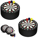 2pcs Mini Zielscheibe,Dartpfeile Halterung 10cm Halterung Dart Dock, Mini Dart Dock Soft, Dart Halter für Pfeile, Dartpfeile Halterung, Dartscheibe, Mini Dart Station für Zuhause und Club, Schwarz