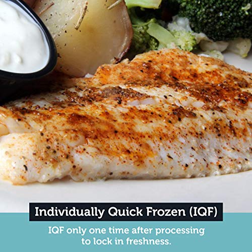 FinFish Direct Walleye Fish Fillets (11 lb box) - Wild Caught North American Walleye - Chemical-Free Once Frozen Fresh Fish - Pre-Portioned 6-8 oz Fillet