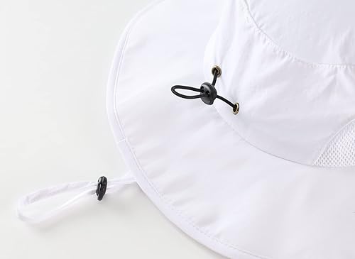 Miniatura 5 de Home Prefer UPF50+ Sombrero de sol para hombre, sombrero de pesca de ala ancha, sombrero de pescador de safari para mujer