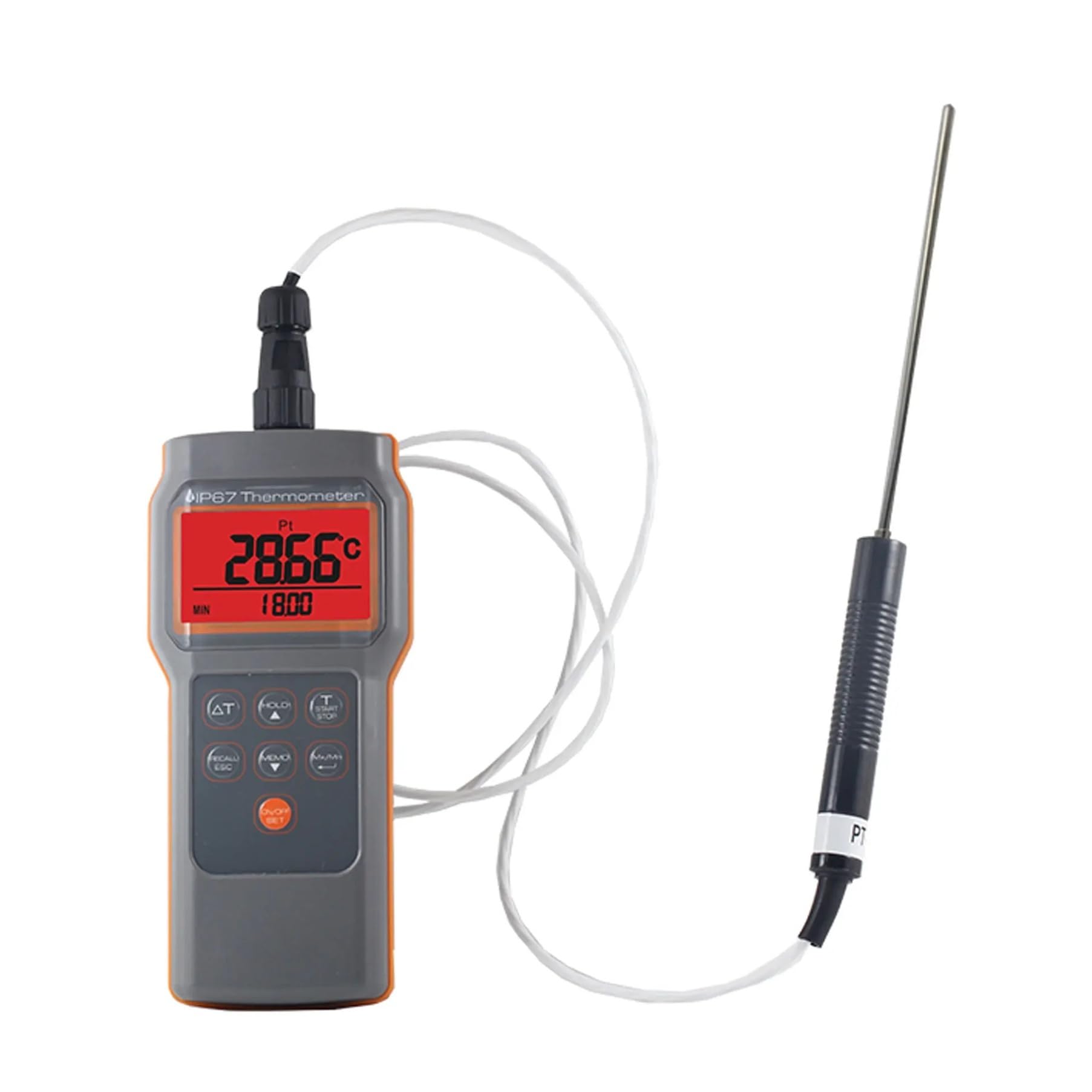 Termometro digitale a resistenza ad alta precisione AZ8821 ±0,15℃ Termometro da cucina impermeabile IP 67 Ampie applicazioni
