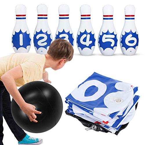 TAKE FANS Bowling-Set,SL001‑39 Indoor/Outdoor-Spiele Aufblasbares Bowling-Set für Kinder Erwachsene Lernspielzeug – Bild 6
