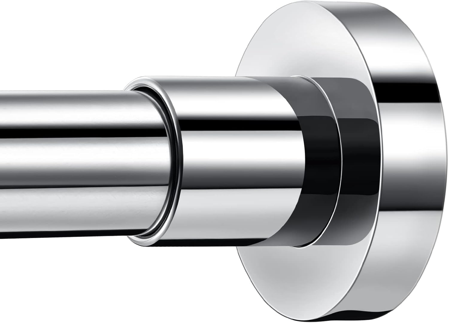 Shower Curtain Rod Tension- Never Rust No Drill Non-Slip Spring Tension Shower Rod,43-73 inches, 304 Stainless Steel 43-73 Inches Stainless Steel