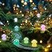 180pcs Mini Resin Mushroom 18 Colors Small Mushrooms Figures Tiny Resin Mushrooms Plastic Little Miniature Mushrooms Bulk for Dollhouse Decor Micro Fairy Garden Landscape Aquarium Tiny Toys
