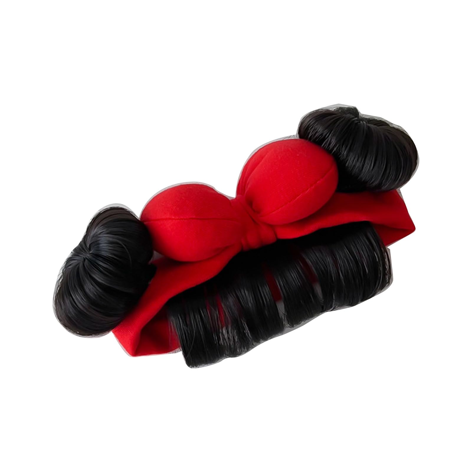 Baby Wig Bangs Headband Fashionable Bun Wig Hairpieces Solid Headwear Girls Hair Accessories For Newborns And Toddlers Patchwork Hair Accessories