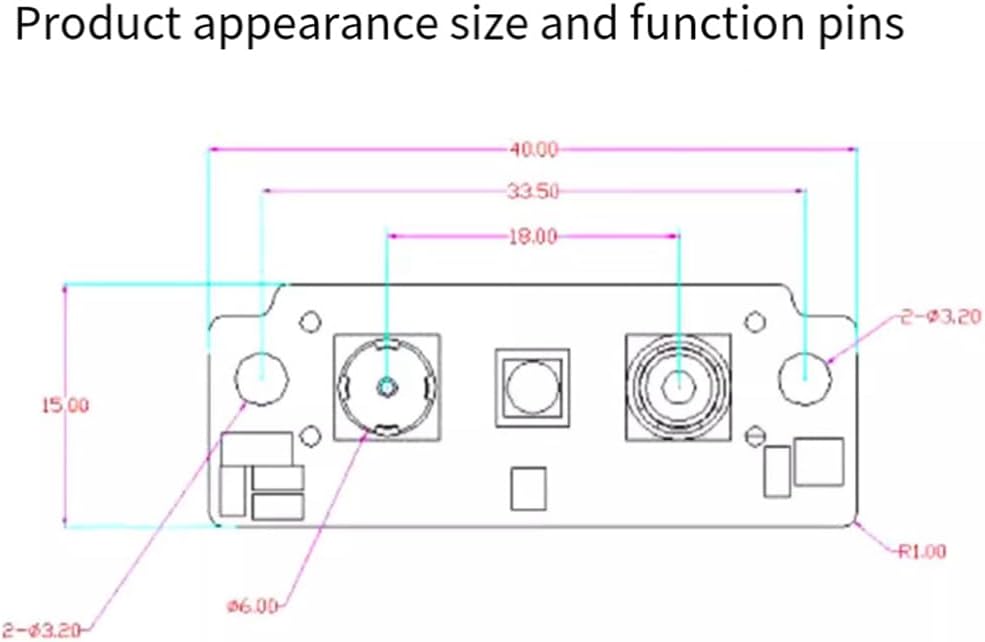 FM225 Product Dimensions Diagram