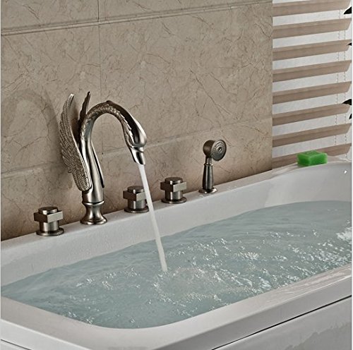 Robinet cygne baignoire à douchette Gowe pour rénovation salle de bain