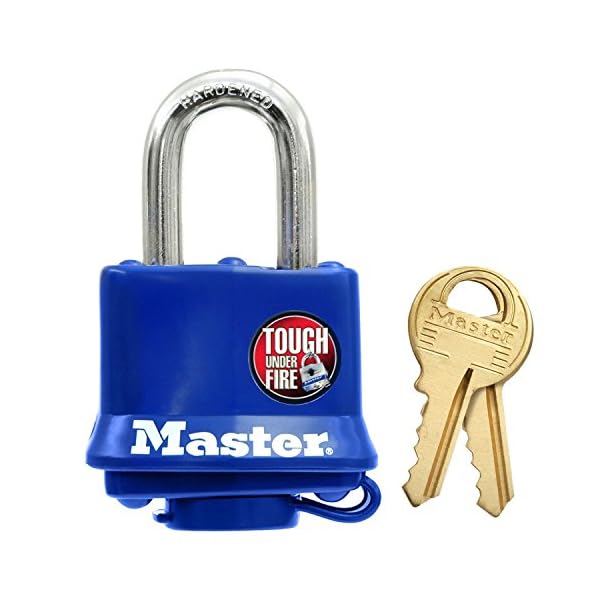 Master Lock 312D Weatherproof Padlock,Navy Blue