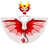 Dragon-Wings-Costume for Kids Mask Dinosaur Dress-up for Boys Girls Birthday-Party Favors Halloween...