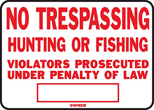 Hy-Ko Aluminum Signs, 14” x 9.5”, Durable Long-Lasting Contrasting Metal Signs for Outdoor Use for Businesses, Property, Clear & Easy to Read Informational Display