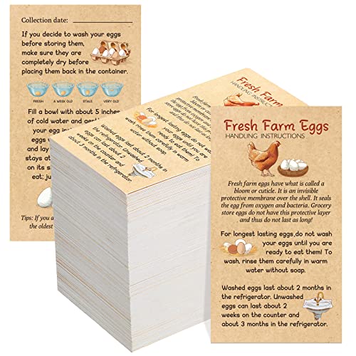 Kisston 200 Pcs Fresh Farm Eggs Handling Instruction...