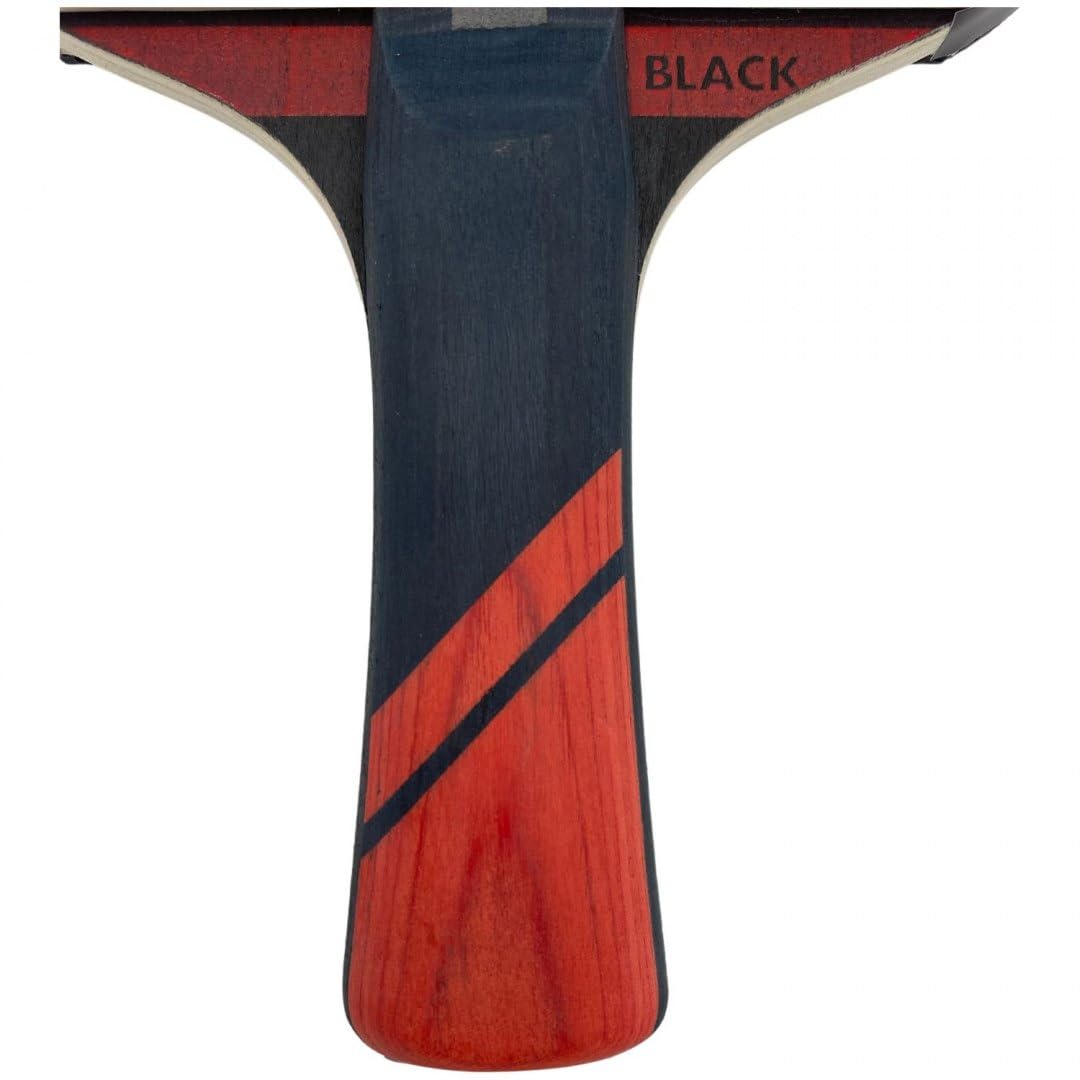 Butterfly® Dimitrij Ovtcharov Black - Racchetta da ping pong | Tecnologia Eva, rivestimento Wakaba certificato ITTF, spugna da 2,1 mm | Racket Bat TT professionale per giocatori avanzati