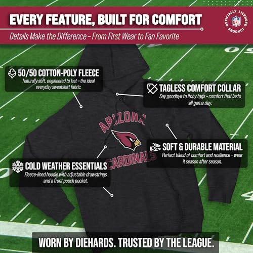 Image of Team Fan Apparel NFL Gameday Hoodie Pullover Sweatshirt for Men and Women | Officially licensed NFL Gameday fleece pullover - kangaroo pocket, ribbed cuffs, drawstring hood, unisex fit