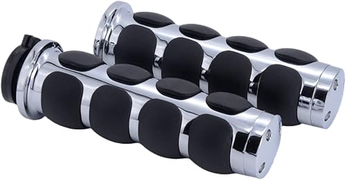 Empuñaduras de mano para motocicleta de 1 pulgada y 0.984 in, antideslizantes, universales, para Harley Davidson Street Glide Sportster 883 Road