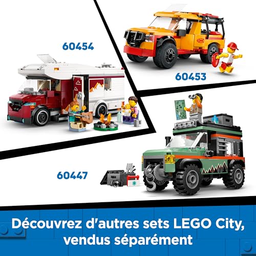 LEGO City La Voiture de Sport Rouge - Véhicule de Course pour garçons et Filles dès 5 Ans - Jouet interactif avec minifigurine de conducteur et Accessoires - Idée de Cadeau d'anniversaire 60448
