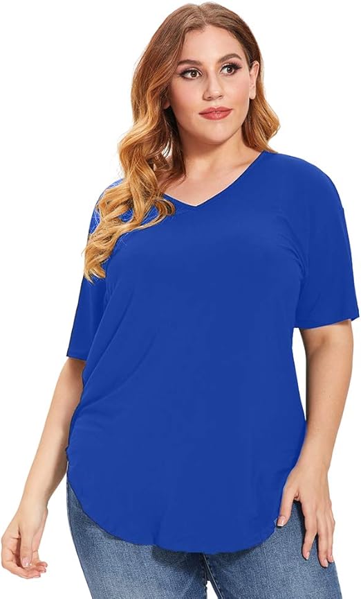 royal blue plus size top