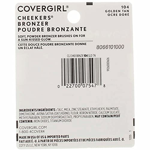 Cover Girl Cheekers Brnzr Gold Tan .12 Oz #TOP5