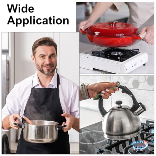 Support de casserole silicone vert pour protéger la table pendant le repas
